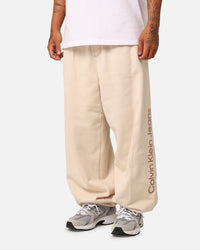 Calvin Klein Washed Monologo Hawk Pants Ivory