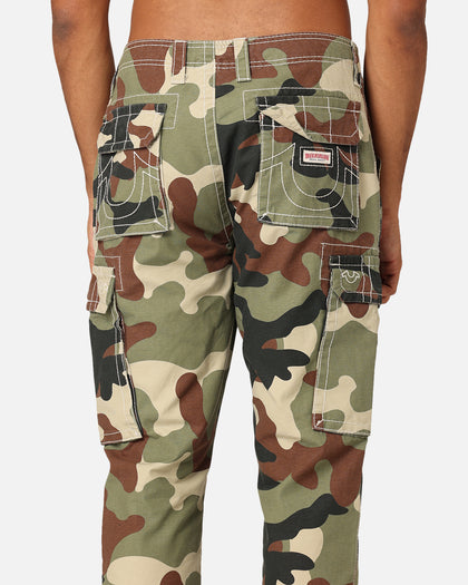True Religion Big T Cargo Jogger Pants Camo
