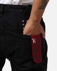 Ksubi X Trippie Redd Chitch Shredded Jeans Black
