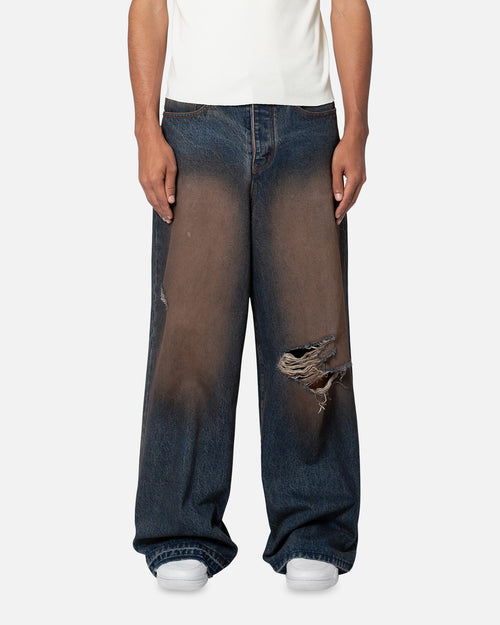 MNML Baggy Skater Denim Jeans Rust