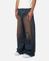 MNML Baggy Skater Denim Jeans Rust