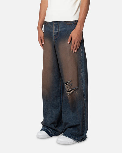 MNML Baggy Skater Denim Jeans Rust