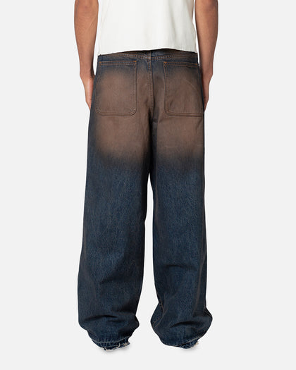 MNML Baggy Skater Denim Jeans Rust