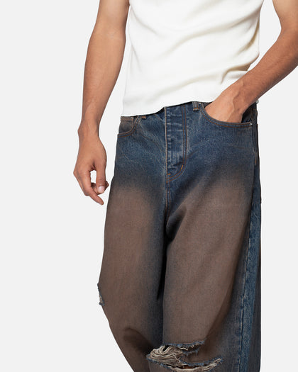 MNML Baggy Skater Denim Jeans Rust