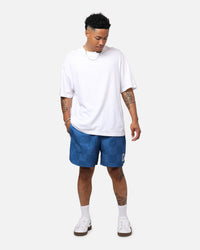 Overtime Damask Woven Short Indigo