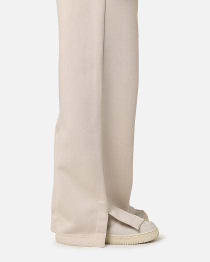 Nike Women's Sportswear Pheonix Fleece Wide Leg Logo Pants Light Orewood Brown