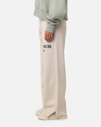 Nike Women's Sportswear Pheonix Fleece Wide Leg Logo Pants Light Orewood Brown
