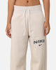 Nike Women's Sportswear Pheonix Fleece Wide Leg Logo Pants Light Orewood Brown
