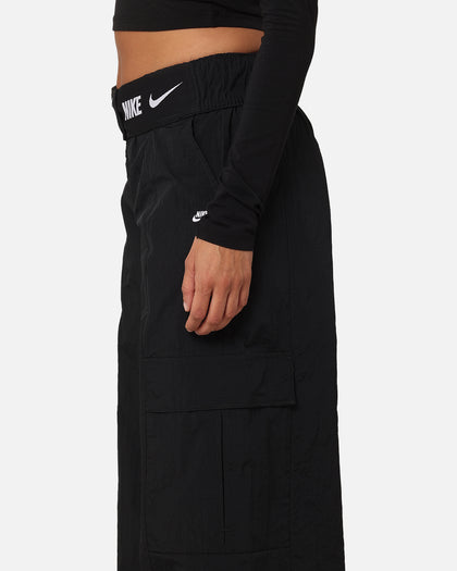 Nike Women's Sportswear High Waisted Woven Cargo Pants Black/White