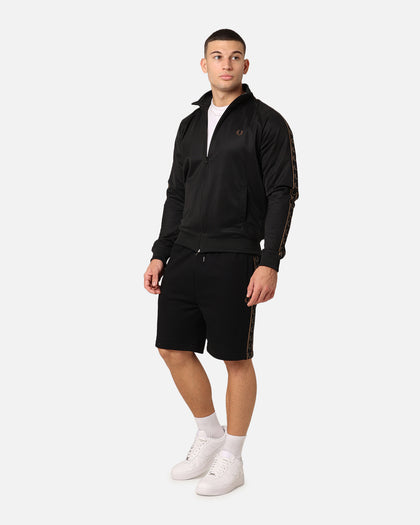 Fred Perry Taped Sweat Shorts Black/Stone
