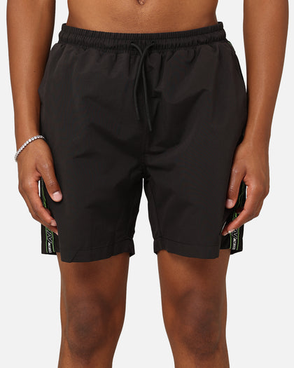 Nautica Button 6" Swim Shorts Black