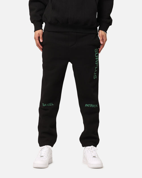 Daniel Patrick Surplus Logo Sweatpants Black/Hunter Green