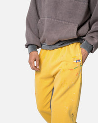 MNML Contrast Bootcut Sweatpants Yellow