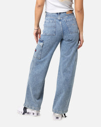 Tommy Jeans Women's Claire High Utility Jeans Denim Medium Blue