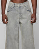 Loiter Star Walker Wide Leg Jean Washed Blue