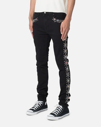 MNML X620 Studded Skinny Denim Jean Black