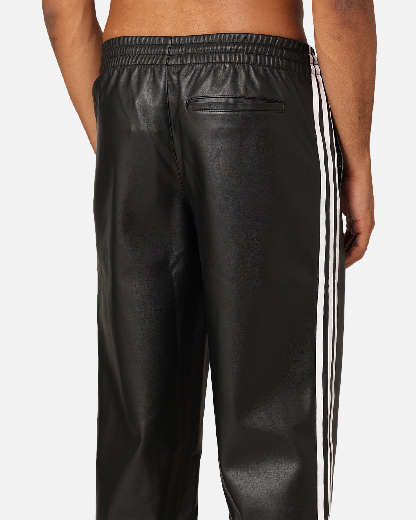 Adidas Faux Leather Adicolour 3-Stripes Firebird Track Suit Pants