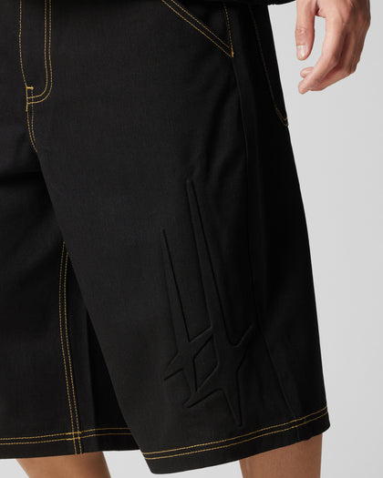 Loiter Star Child Jorts Black