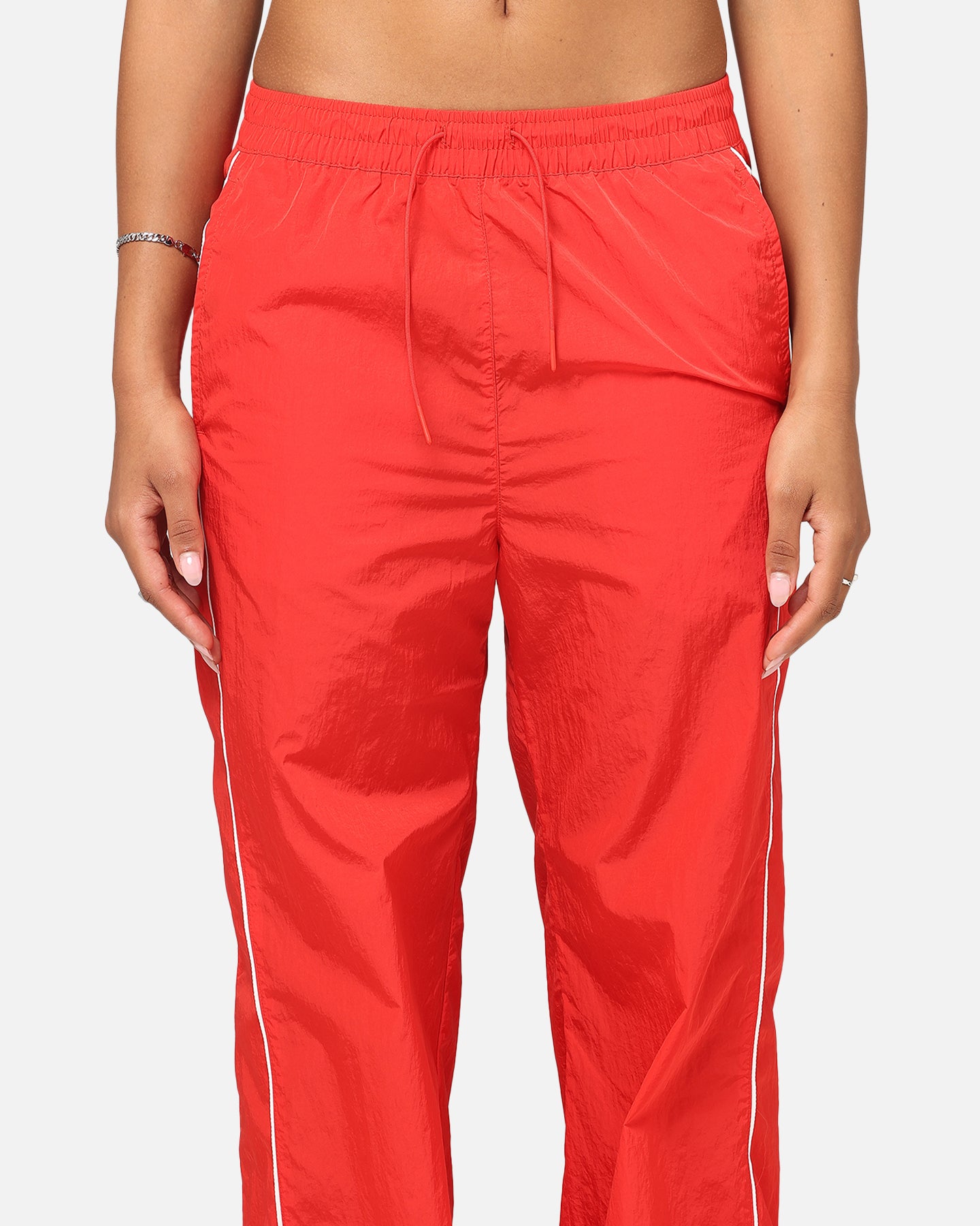 red nike track pants womens