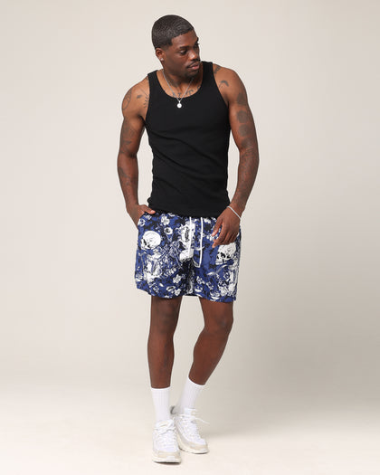 Saint Morta Undying Beach Shorts Navy/White