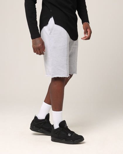 Saint Morta Baggy 90's Sweat Shorts Light Grey Marl