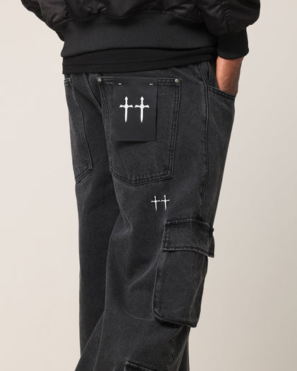 Saint Morta Baggy Workwear Jean Black Shadow