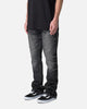 MNML B670 Occ Wave Wash Flare Denim Jeans Washed Black