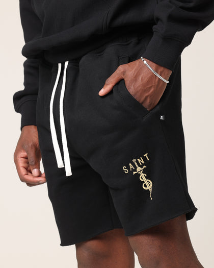 Saint Morta Daggers Sweat Shorts Black/Gold