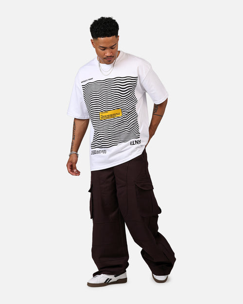 MNML Baggy Cargo Trouser Pants Burgandy