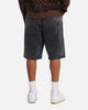S Double Denim Standard Shorts Faded Black