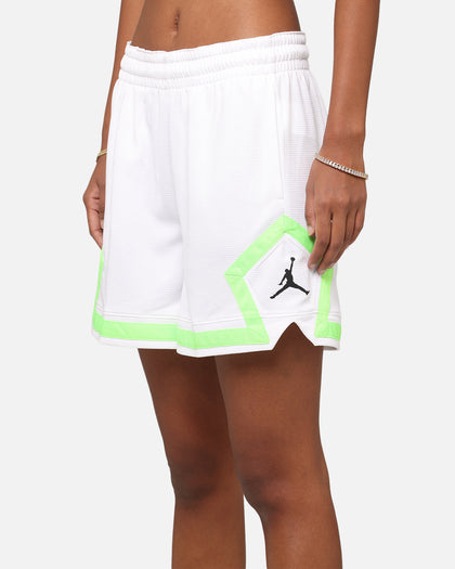 Jordan Women's Dr-FIT 4" Sport Diamond Shorts White/White/Green