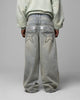 Loiter Star Layered Jeans Washed Blue