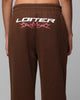 Loiter Cyber Sweat Pants Brown