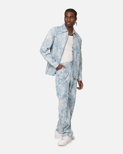 XXIII Denim Jacquard Jeans Pacific Blue