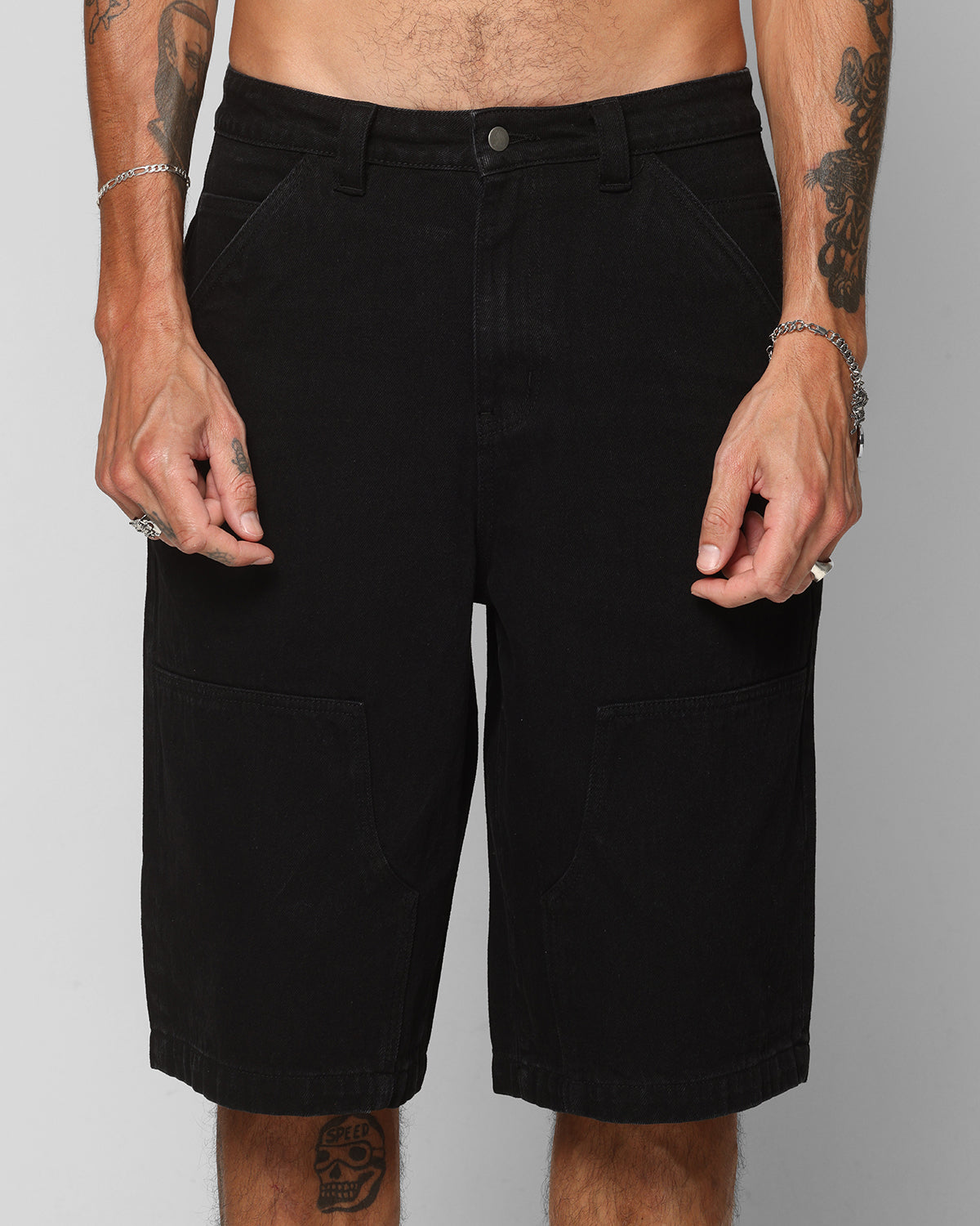 Ed Hardy Dragon Jorts Black | Culture Kings NZ