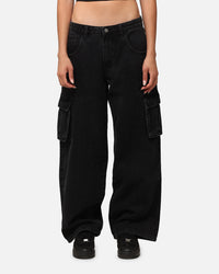 Saint Morta Cargo Jeans Black