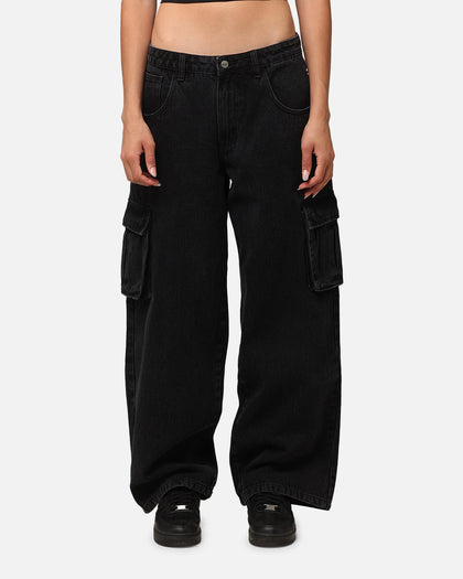 Saint Morta Cargo Jeans Black