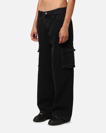 Saint Morta Cargo Jeans Black