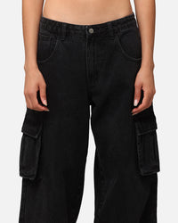 Saint Morta Cargo Jeans Black