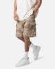 MNML Distressed Cargo Shorts Desert Camo