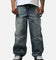 MNML V734 Double Western Jewel Denim Jeans Blue