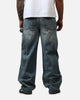 MNML V734 Double Western Jewel Denim Jeans Blue