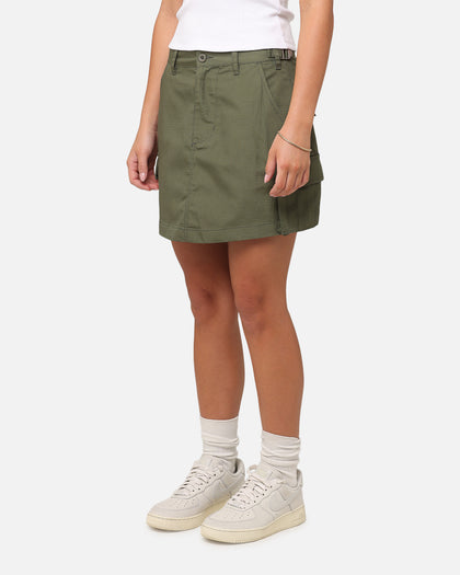 X-Girl Women's Easy Cargo Skirt Flight Green
