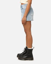 X-Girl Women's Gordon Skirt Washed Blue