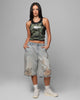Loiter Collateral Distressed Jorts Vintage Blue