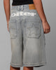 Loiter Collateral Distressed Jorts Vintage Blue