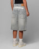 Loiter Collateral Distressed Jorts Vintage Blue