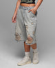 Loiter Collateral Distressed Jorts Vintage Blue