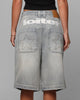 Loiter Collateral Distressed Jorts Vintage Blue
