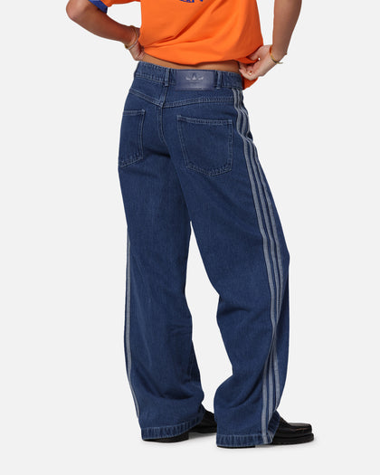 Adidas Women's Denim 3-Stripes Track Pants Indigo Denim